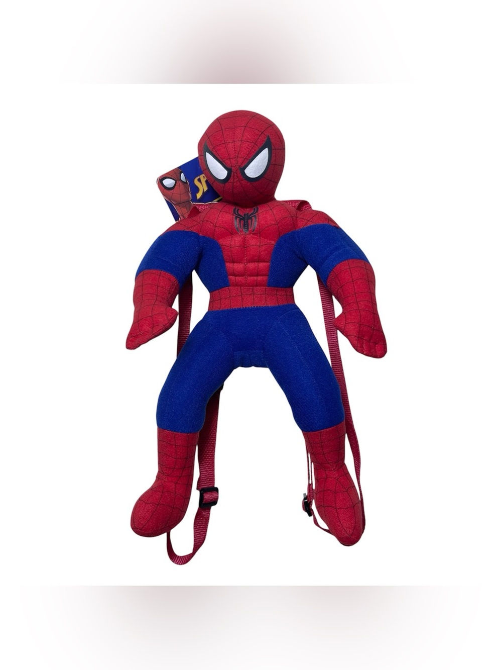NWT Spider-Man Marvel Plush Kids Backpack 17” Lightweight Zipper Pocket One Size